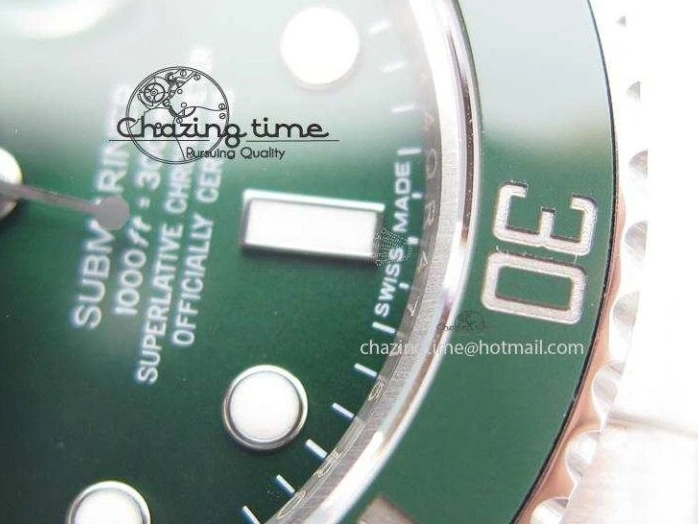 0417 TopPick Submariner 116610 LV Green Ceramic JF 1:1 Best Edition On SS Bracelet SA3135 V 3974
